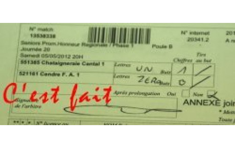 C'EST TOUT BON POUR LA 1 ET LA 2